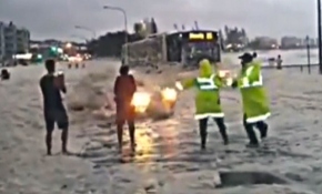 Birden ortaya ��kan araba